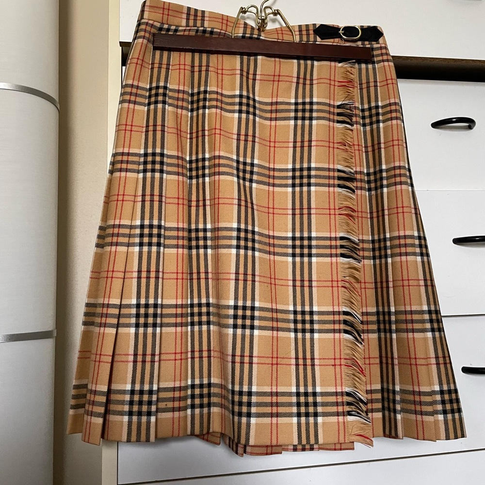 Escada Margaretha Ley wool skirt in plaid